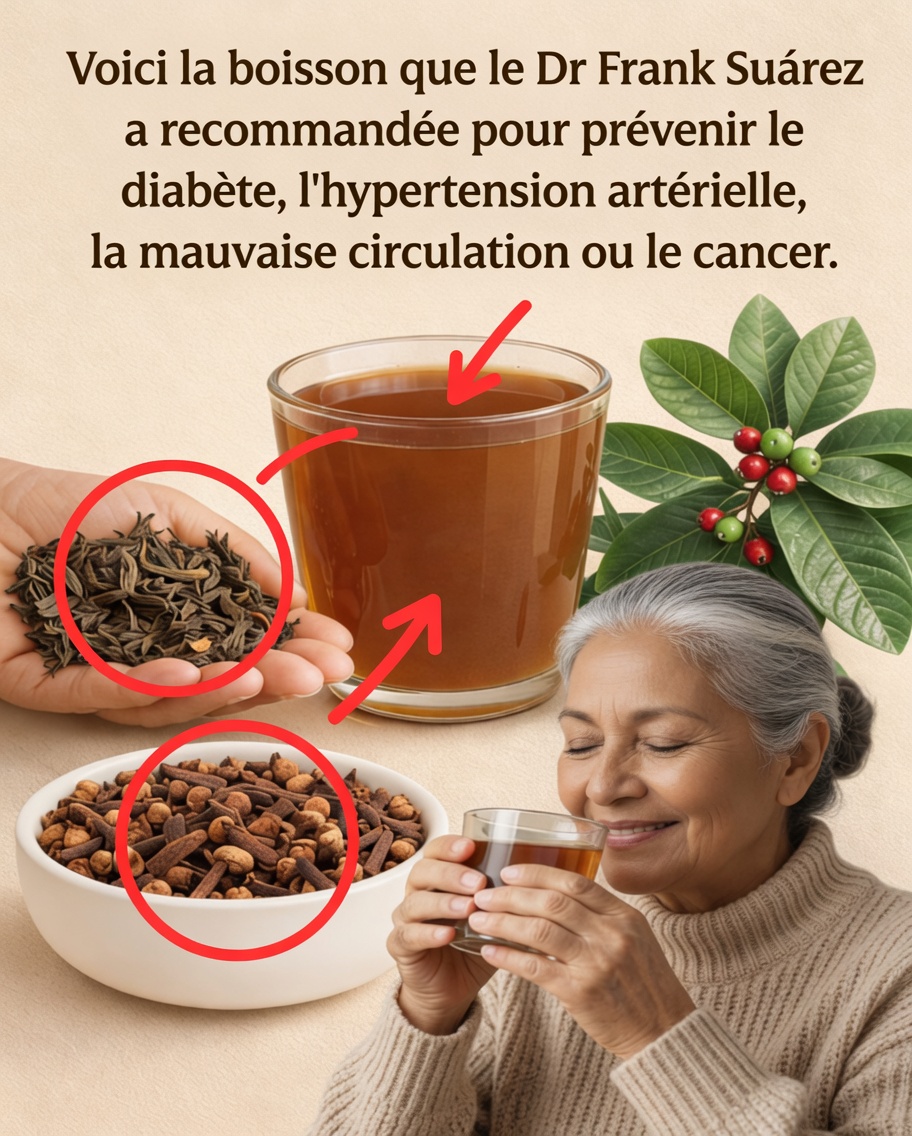 La tisane d’hibiscus, de feuilles de goyavier et de clou de girofle que le Dr Frank Suárez a qualifiée de révolutionnaire pour le diabète, la tension artérielle, la circulation et la prévention du cancer