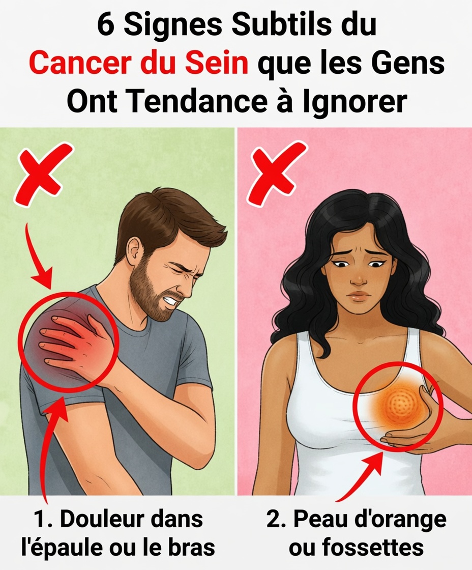 6 signes subtils du cancer du sein que les gens ont tendance à ignorer