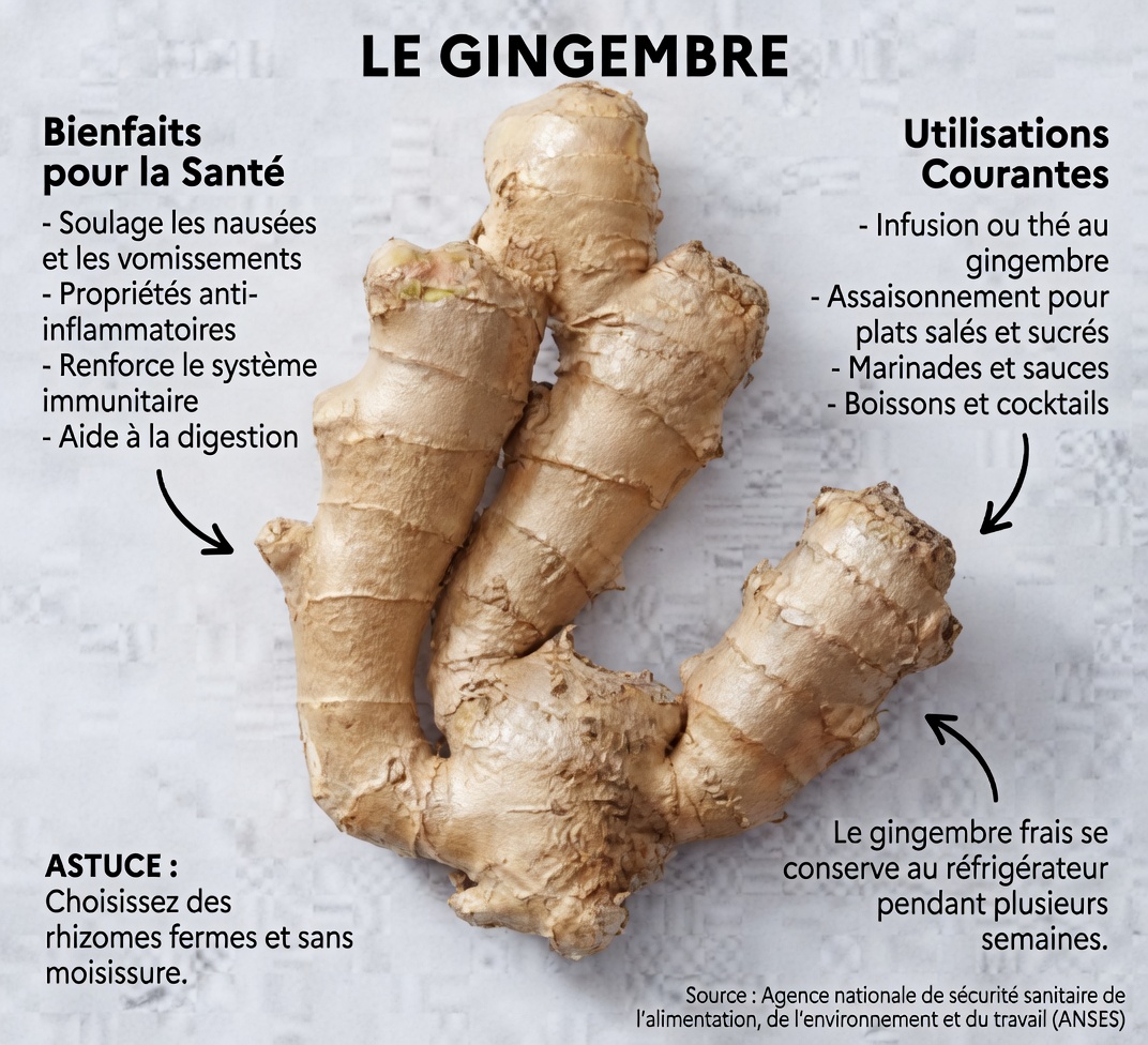 Le gingembre est sain pour la plupart des gens — mais pas pour tout le monde. Découvrez la liste des 4 affections + l’explication du médecin en 1er