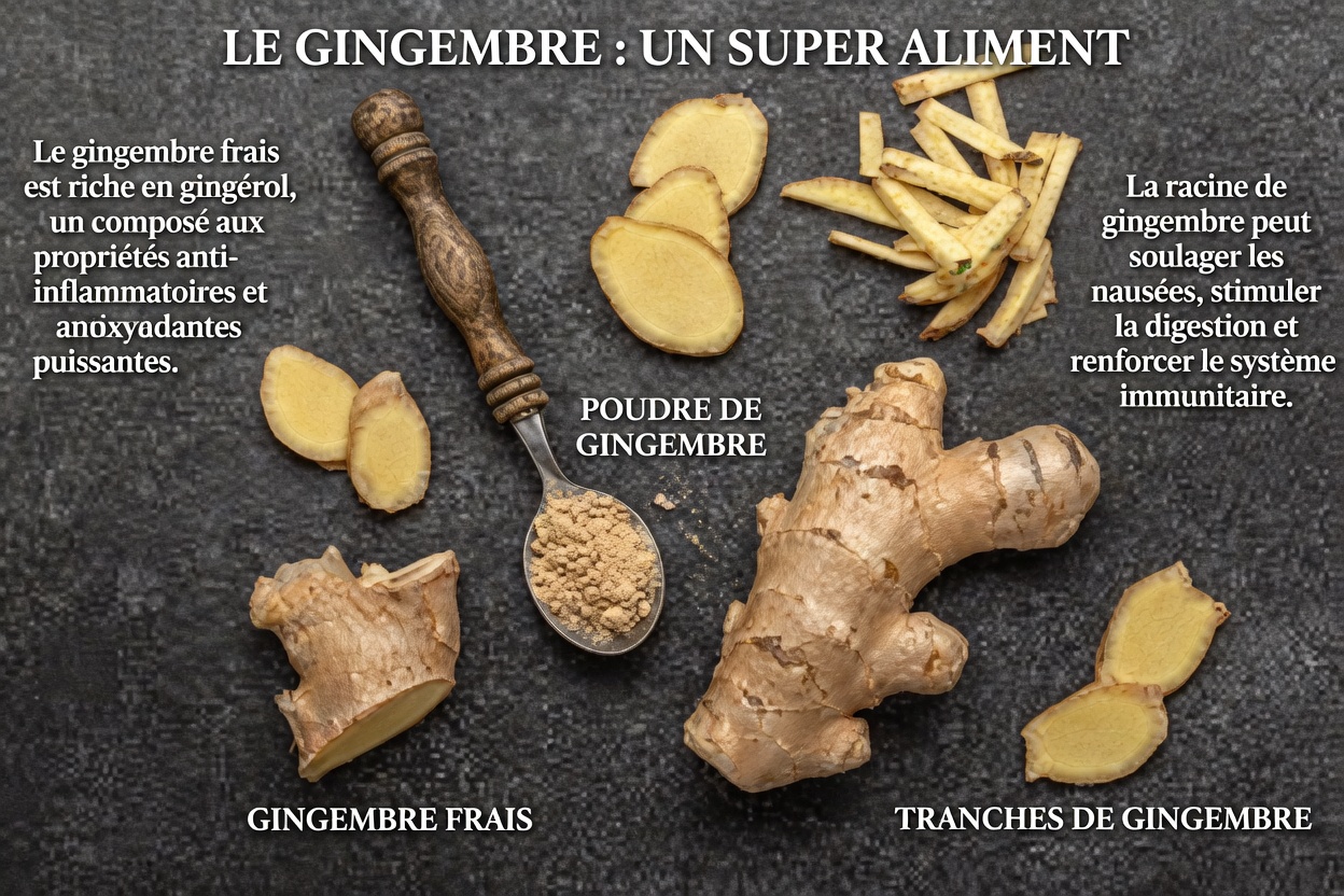 Le gingembre est sain pour la plupart des gens — mais pas pour tout le monde. Découvrez la liste des 4 affections + l’explication du médecin en 1er