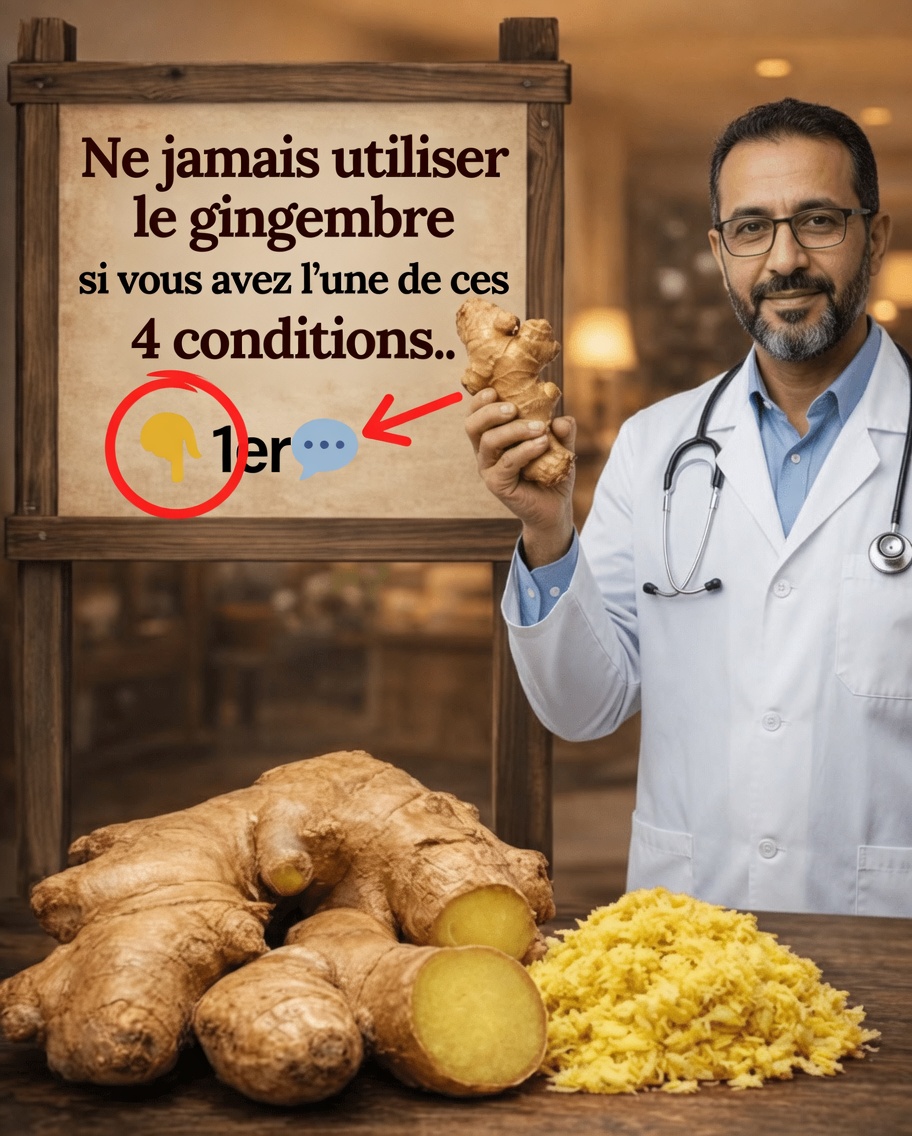 Le gingembre est bon pour la santé de la plupart des gens — mais pas pour tout le monde. Découvrez la liste de 4 conditions + l’explication du médecin en premier