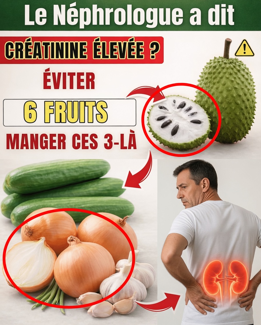 Créatinine élevée ? 6 fruits à éviter et 3 options bonnes pour les reins à manger à la place