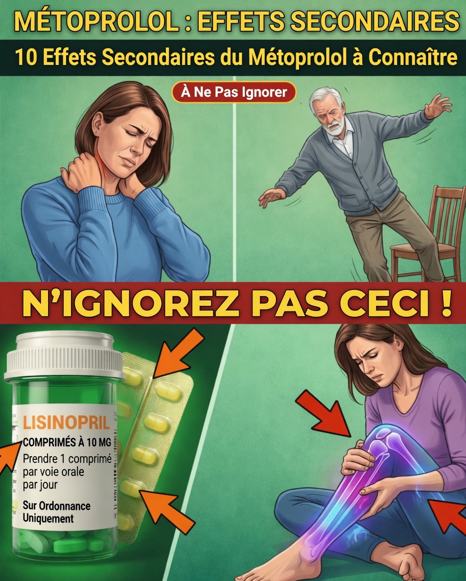 Explorer les 10 effets secondaires du métoprolol souvent négligés dans les conversations
