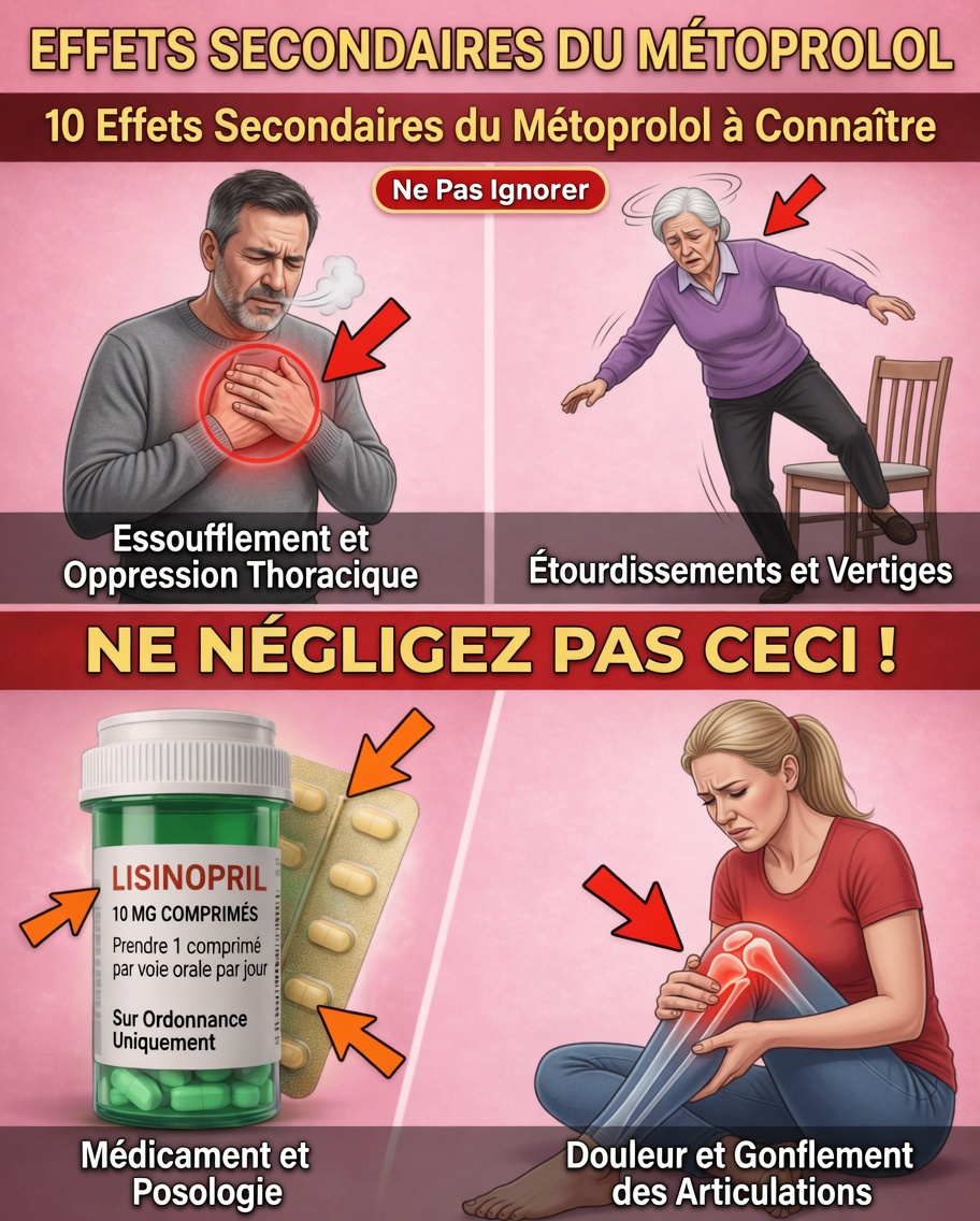 Explorer les 10 effets secondaires du métoprolol souvent négligés dans les conversations