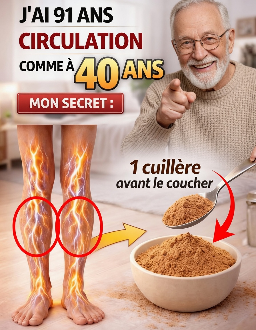ADULTES ÂGÉS : Mangez ceci avant de vous coucher pour aider à augmenter le flux sanguin et améliorer la circulation des jambes et des pieds en seulement 24 heures