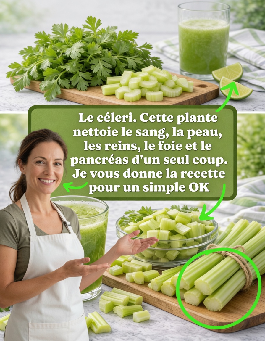 Rafraîchissez votre journée avec un jus vert au céleri, persil et citron vert (un chemin simple pour se sentir plus léger)