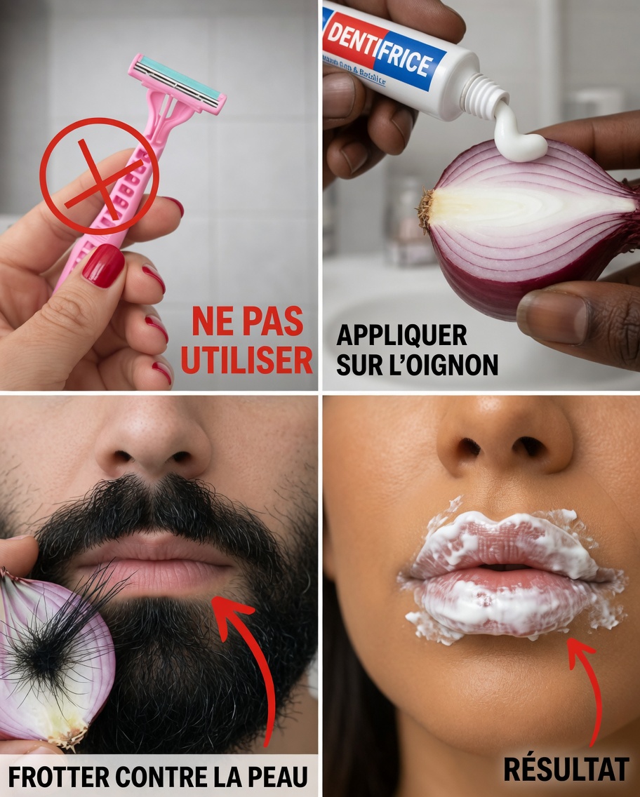 Arrêtez de vous raser : exploration de l’astuce populaire d’épilation à l’oignon et au dentifrice