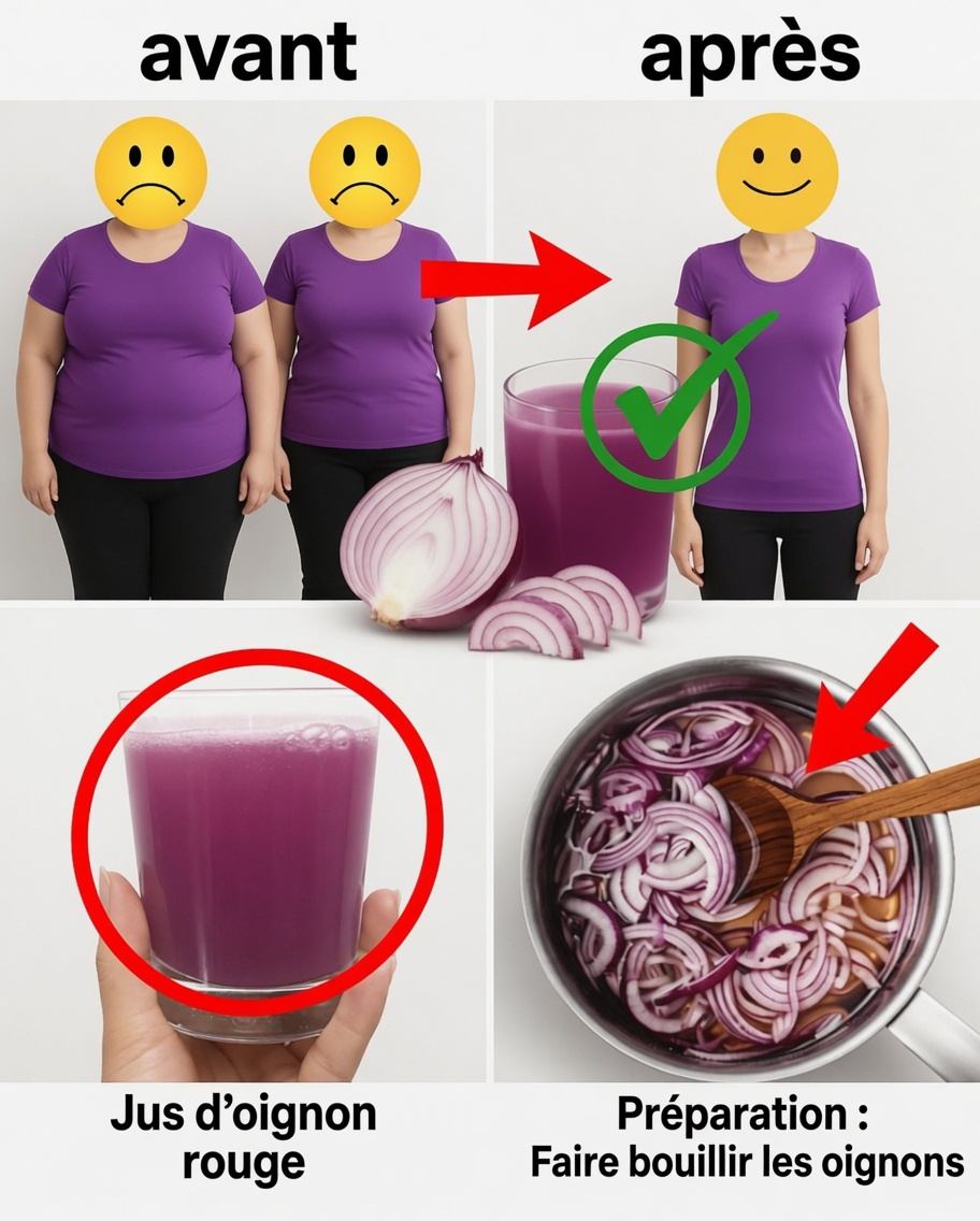 L’incroyable boisson à l’oignon violet qui aide à brûler naturellement la graisse du ventre