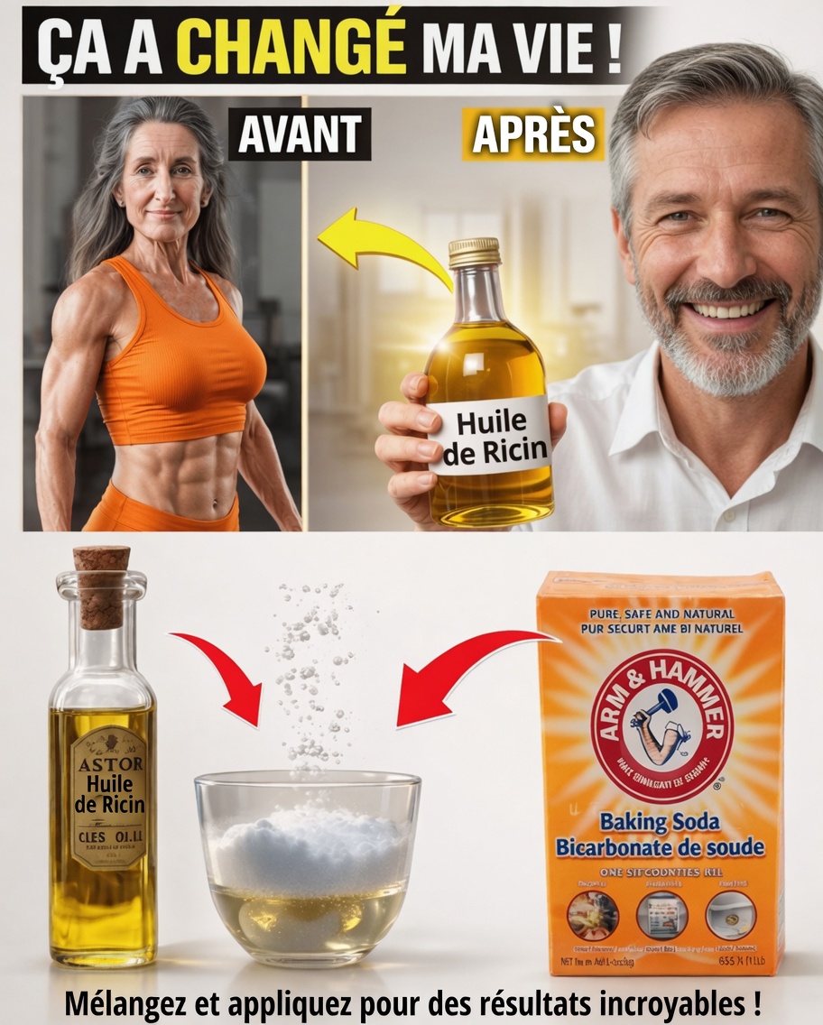 Huile de ricin + bicarbonate de soude : le duo doux qui pourrait manquer à votre routine bien-être