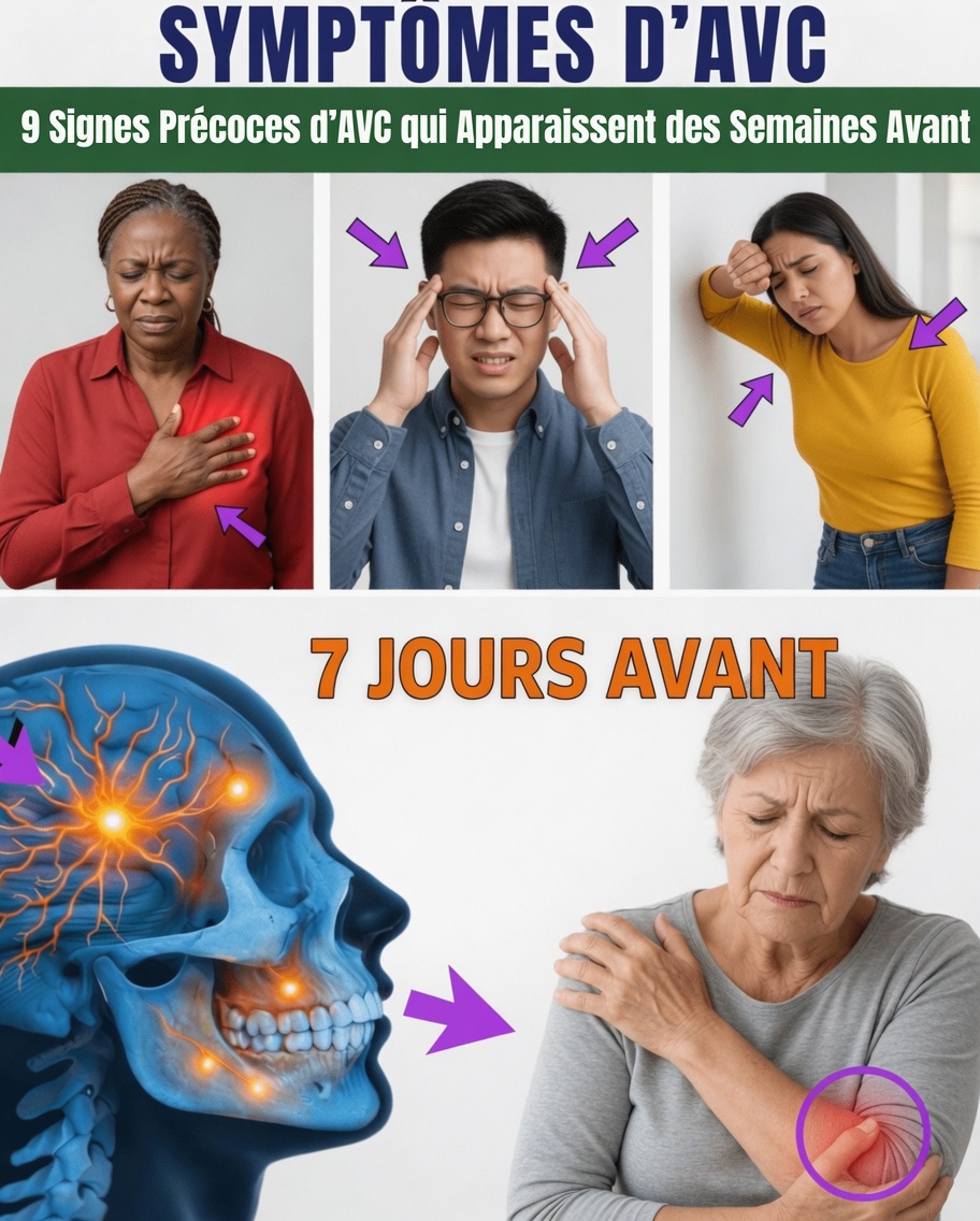 Découvrez les 9 signes avant-coureurs précoces d’un AVC qui pourraient apparaître une semaine avant