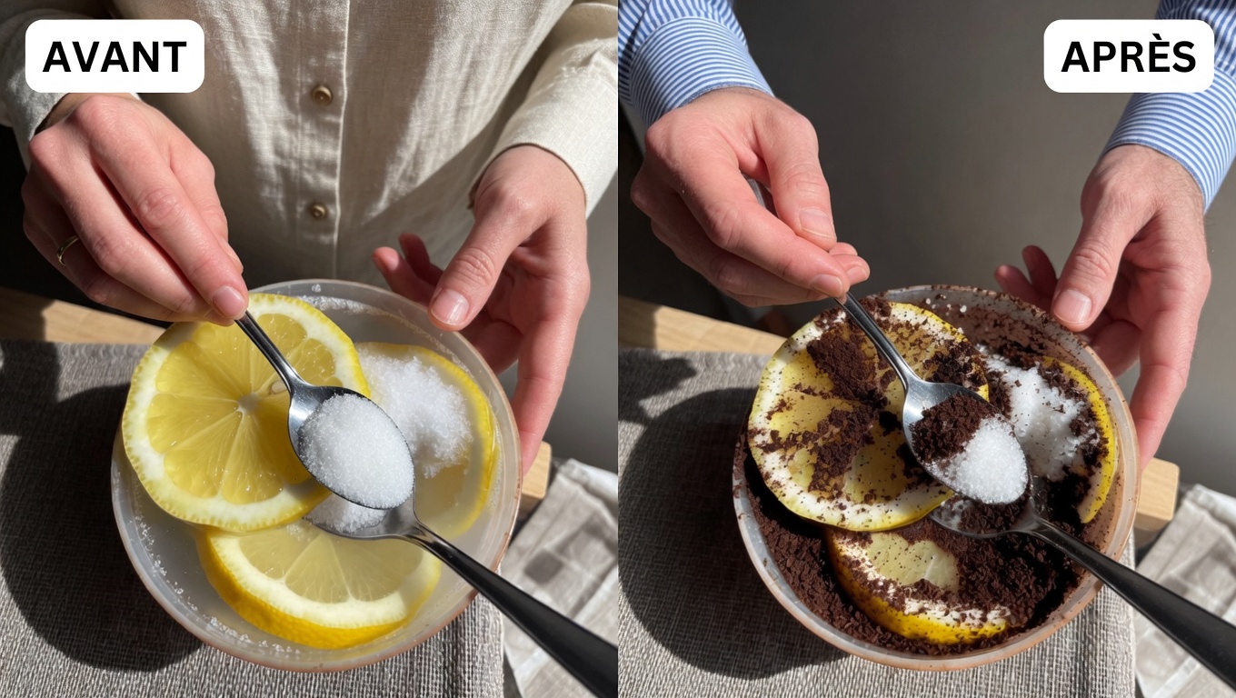 Comment préparer un gommage simple au citron, au sucre et au café pour des mains plus douces et plus lisses