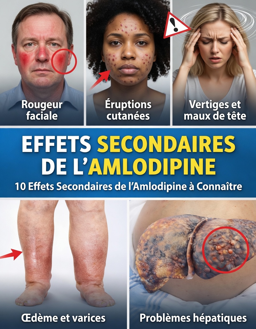 12 effets secondaires moins connus de l’amlodipine dont vous devriez être conscient(e)