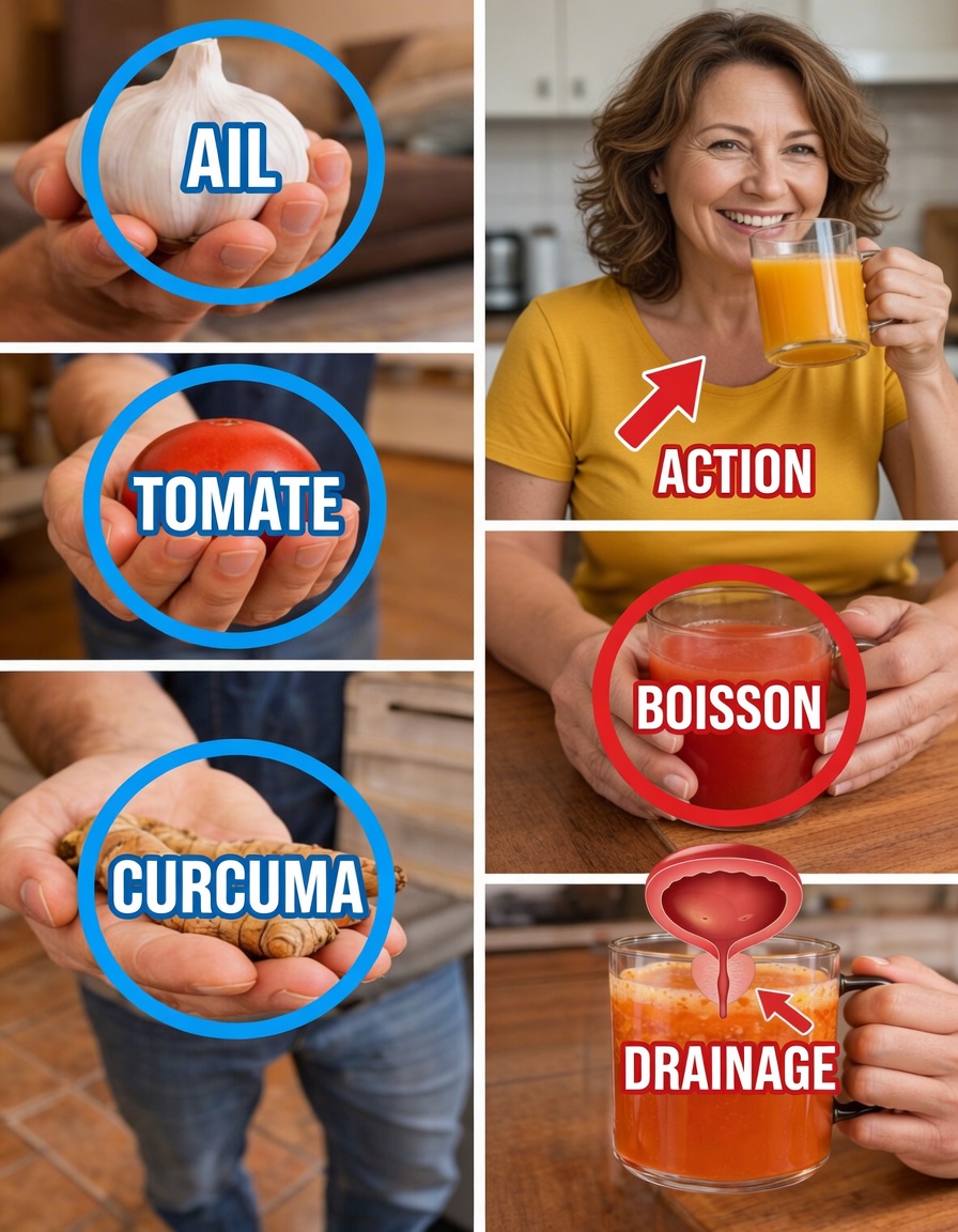 Boisson naturelle pour soutenir la santé de la prostate après 40 ans : exploration du mélange ail-tomate-curcuma