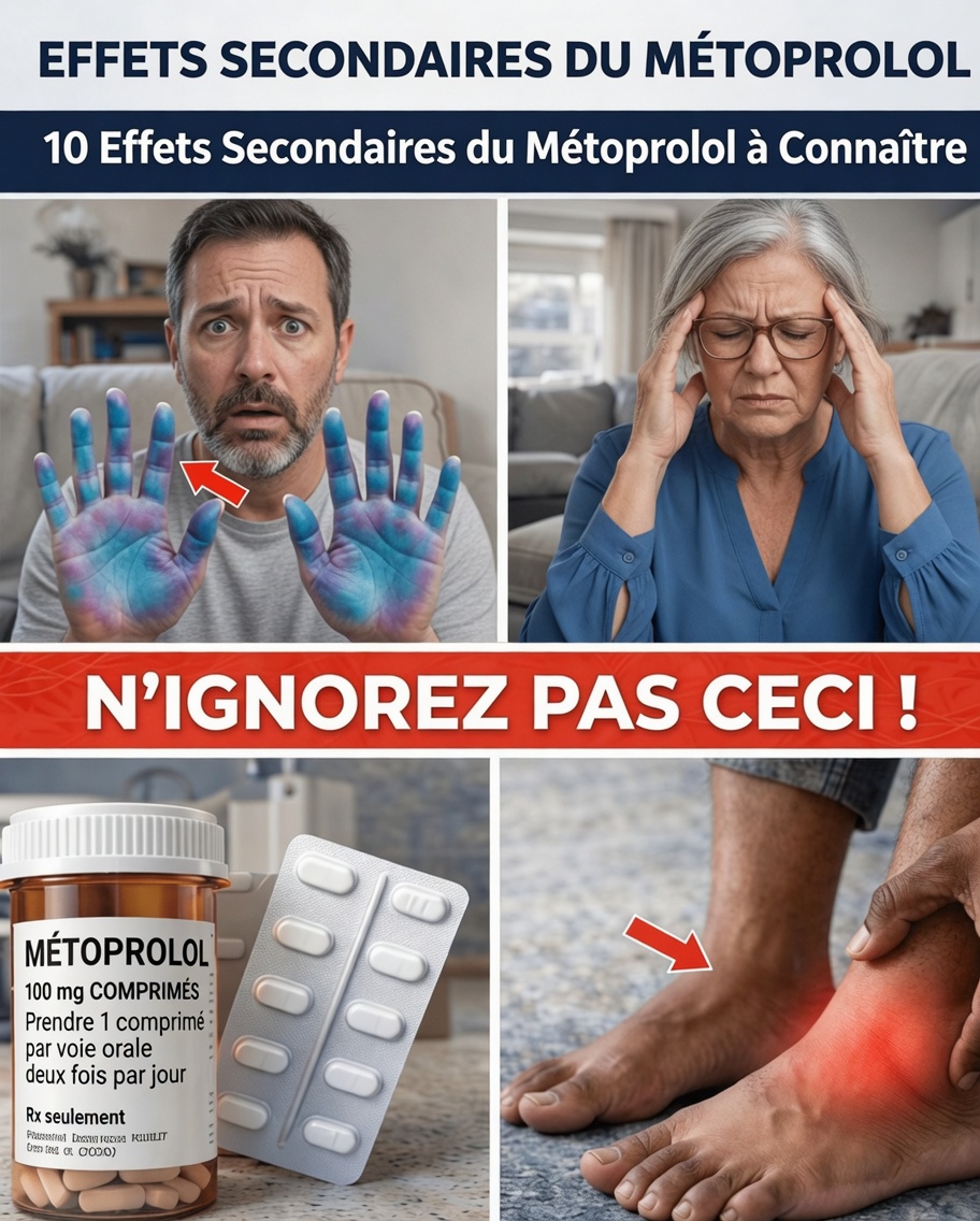 Découvrir 10 effets secondaires souvent négligés du métoprolol et des stratégies pratiques de prise en charge