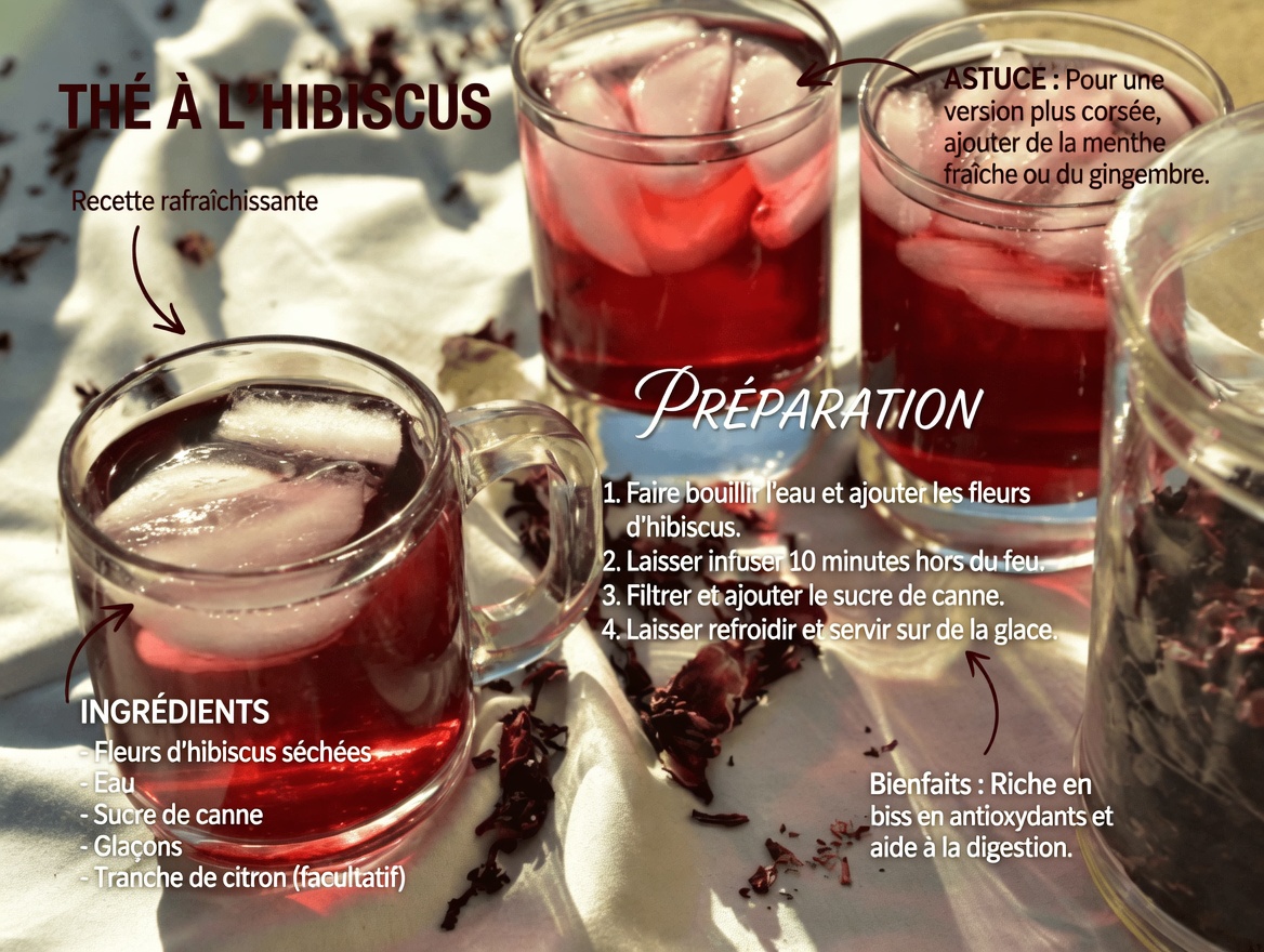 Une délicieuse boisson quotidienne qui pourrait favoriser la santé cardiaque, l’équilibre de la glycémie et la circulation : découvrez la tisane d’hibiscus et de gingembre