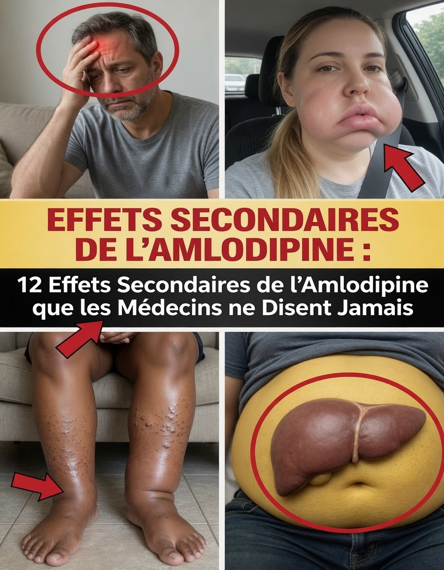 Découvrez les 12 principaux effets secondaires potentiels de l’amlodipine et des conseils pour les gérer