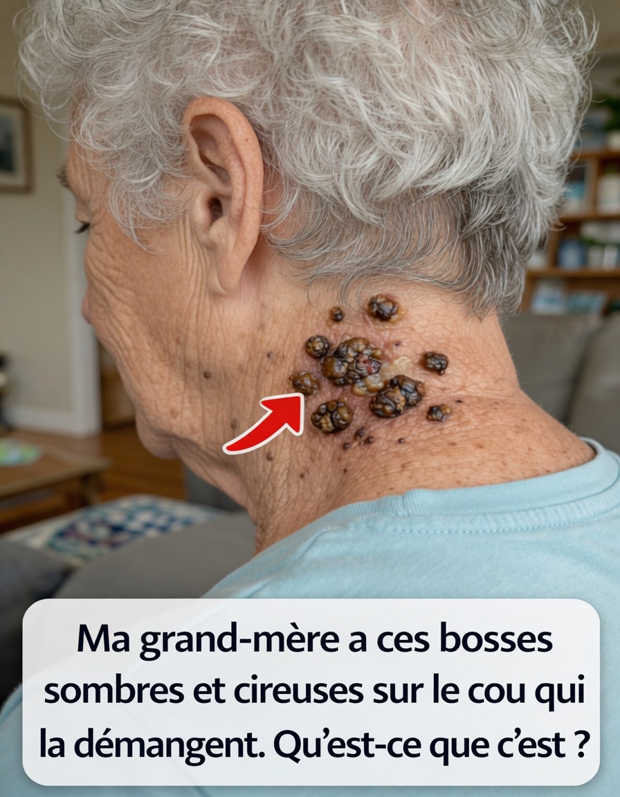 Que sont ces bosses sombres et cireuses sur le cou de grand-père — et pourquoi démangent-elles ?