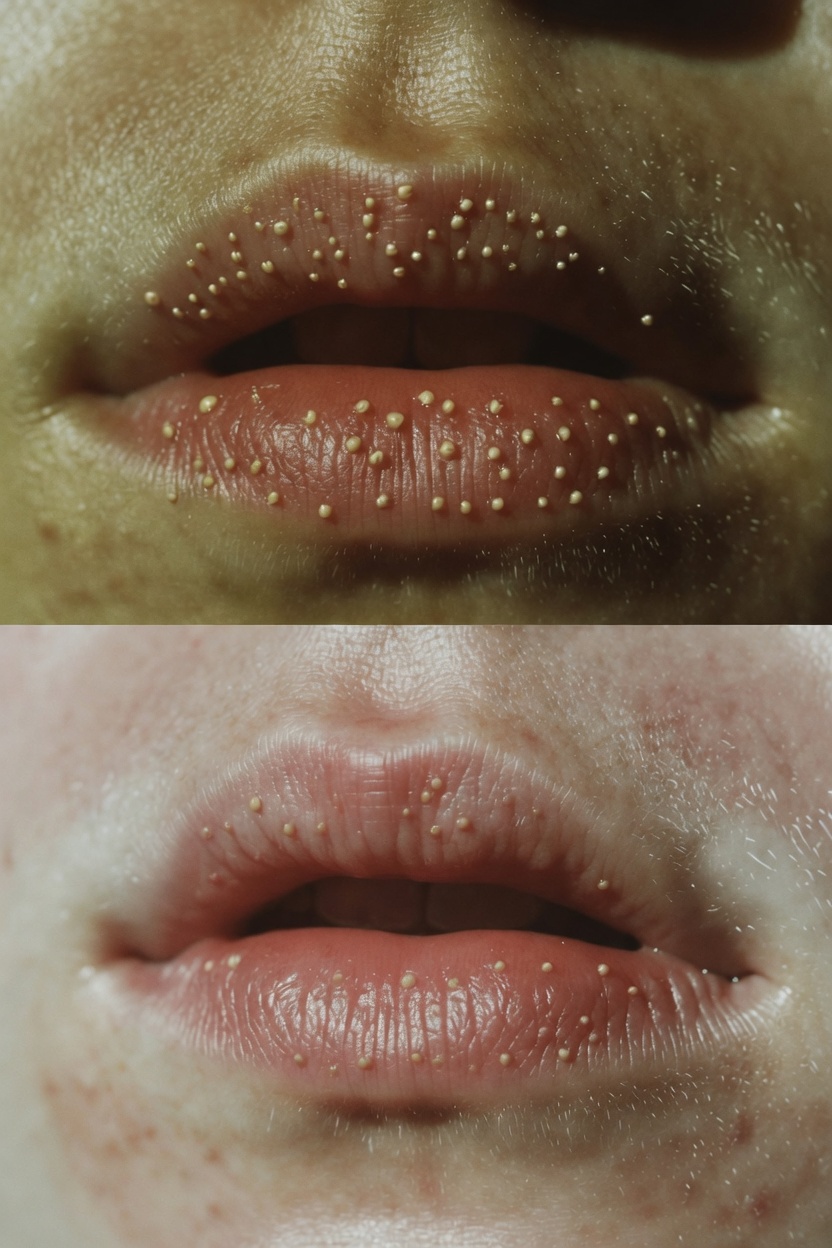 Grains de Fordyce sur les lèvres : ce que signifient vraiment ces petits points jaunes ou blancs et pourquoi ils sont normaux