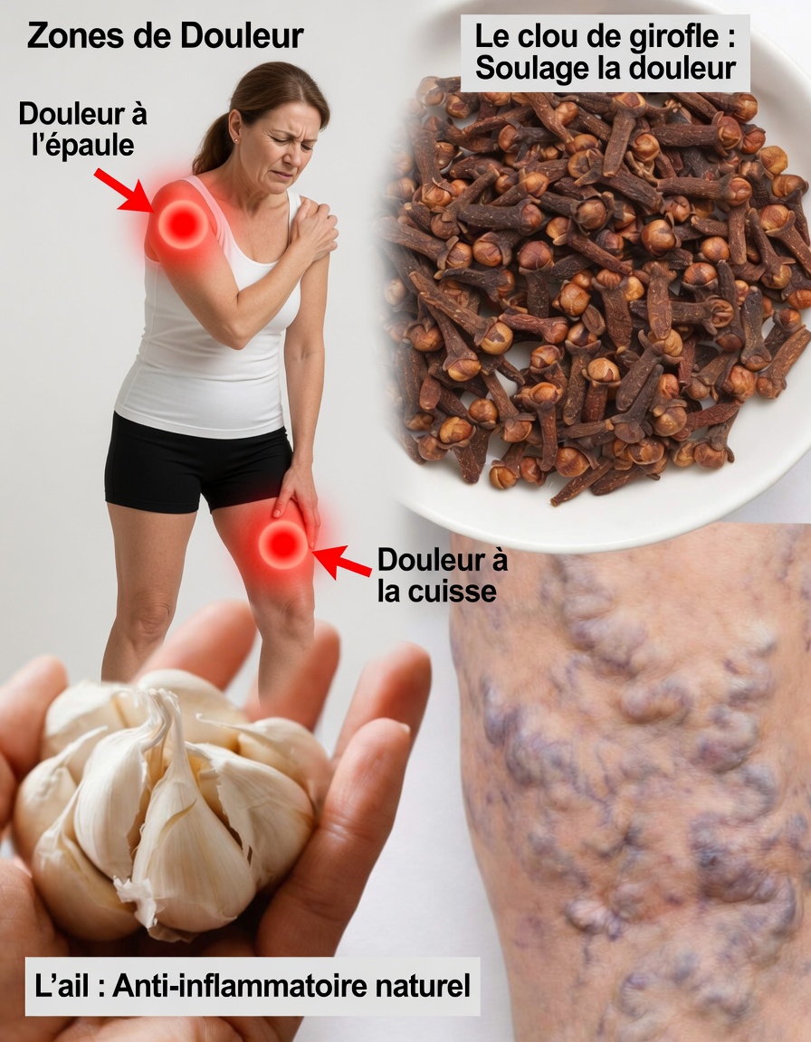 Huile d’ail et de clou de girofle : une huile infusée maison simple que beaucoup utilisent pour soulager l’inconfort des varices et améliorer la circulation