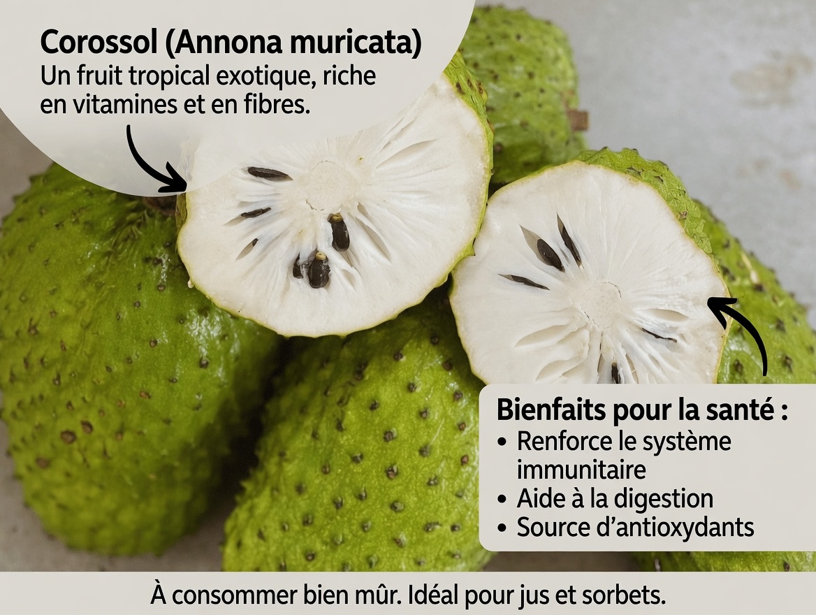 Corossol pour les seniors : exploration des bienfaits potentiels de ce fruit tropical pour soutenir le bien-être général