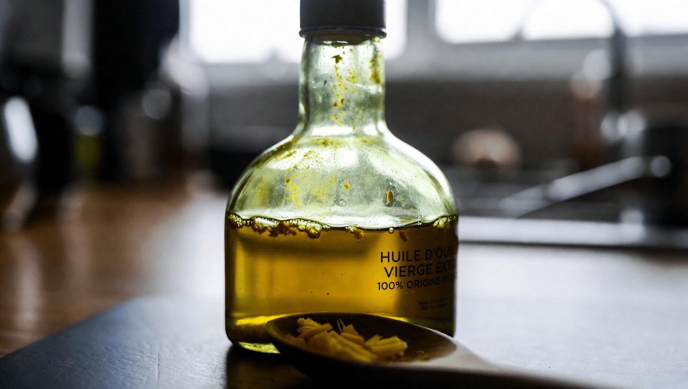 La puissante huile anti-inflammatoire naturelle : huile d’olive extra vierge infusée au curcuma et au gingembre