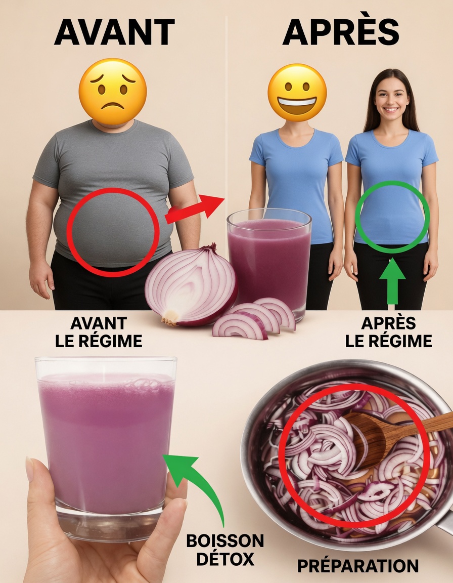 Boisson à l’oignon rouge pour soutenir la perte de graisse abdominale : une habitude simple à explorer ?