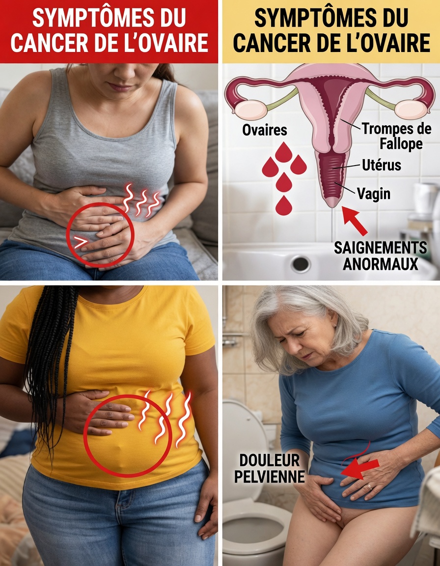 6 symptômes d’alerte du cancer de l’ovaire auxquels chaque femme devrait prêter attention