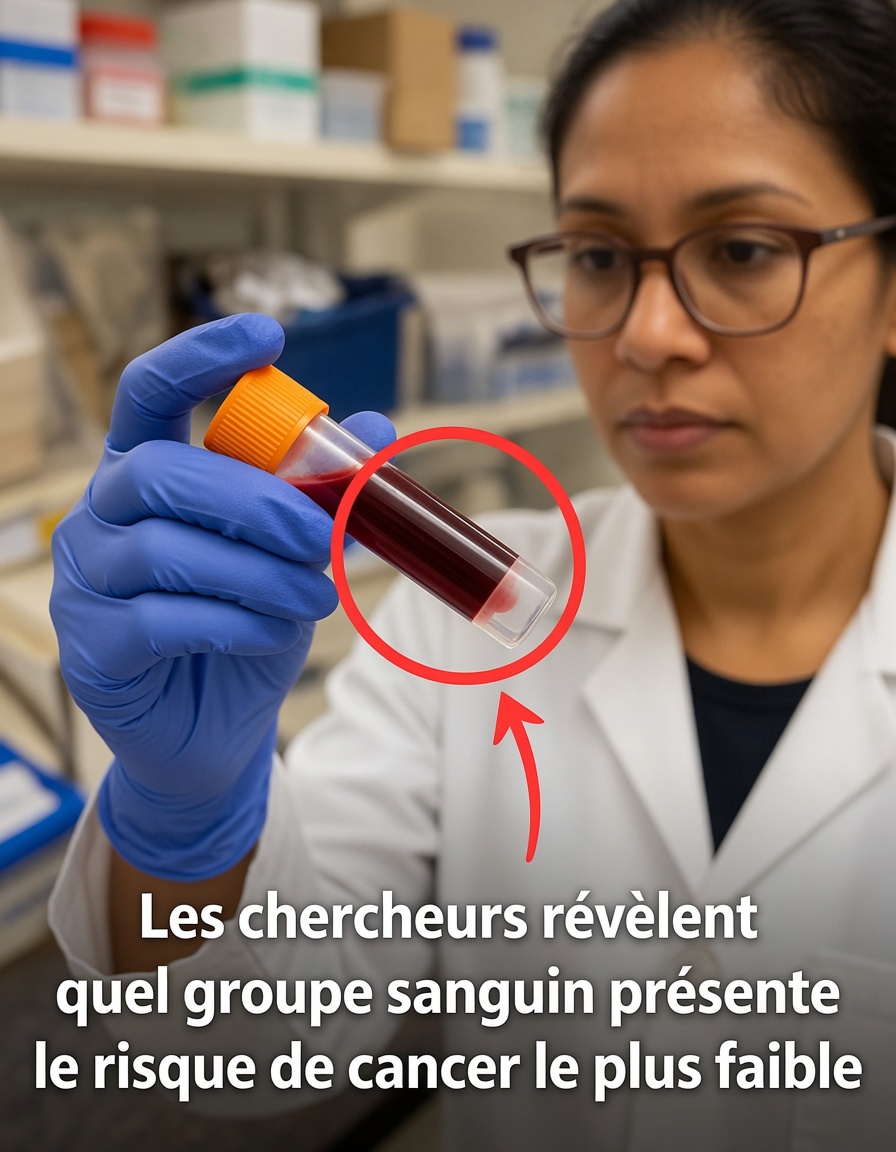 Quel groupe sanguin est associé au plus faible risque de cancer selon les résultats de la recherche