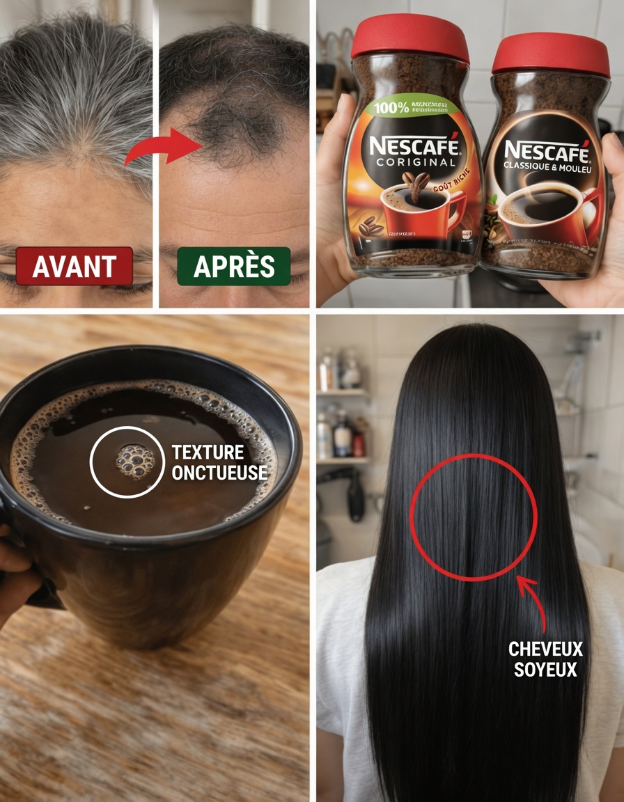 Des cheveux blancs aux cheveux noirs naturellement à la maison grâce à de simples habitudes quotidiennes et des ingrédients de cuisine
