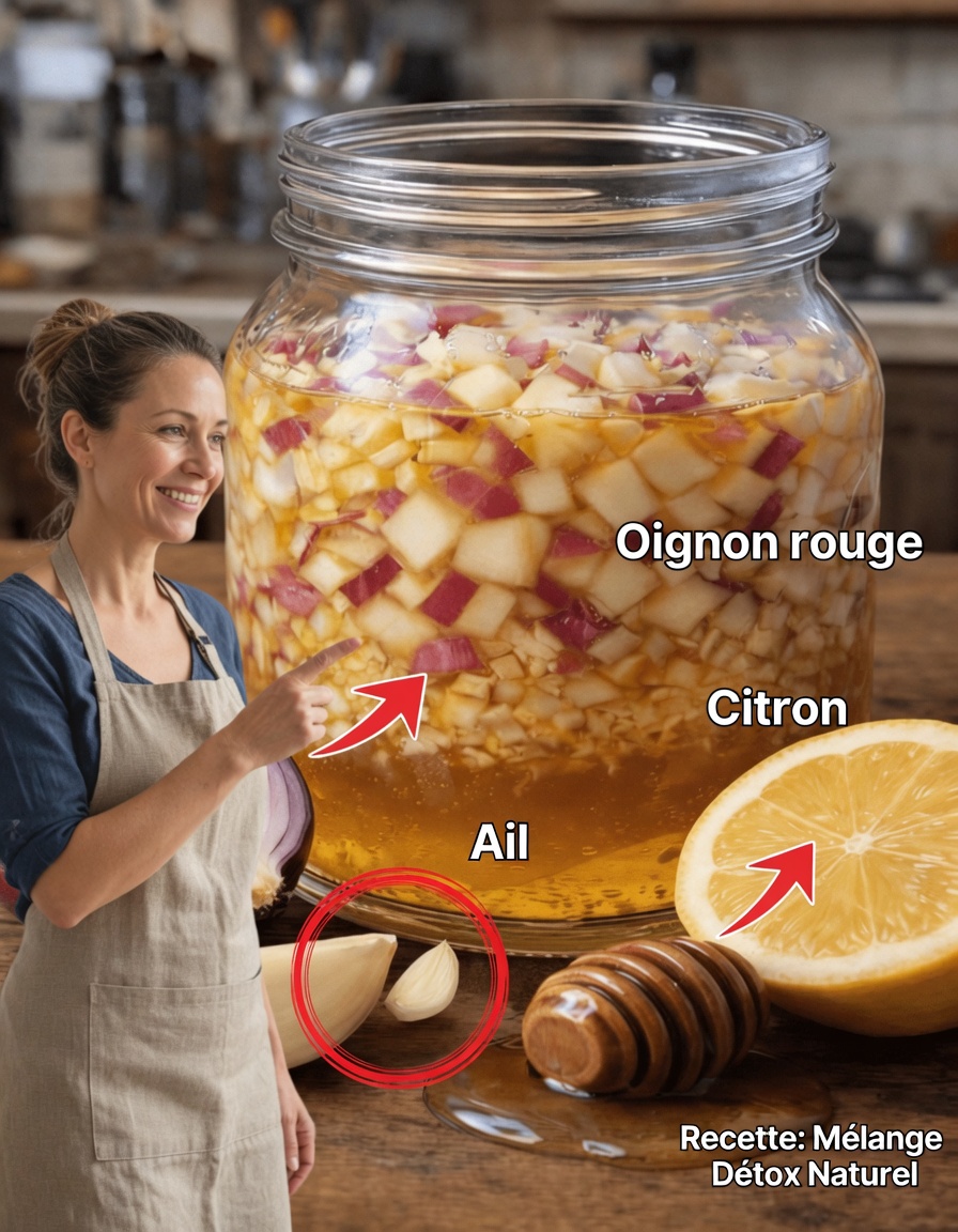 Habitude quotidienne simple à base de gingembre, d’oignon, d’ail, de citron et de miel pour un soutien naturel du bien-être et une routine d’équilibre immunitaire