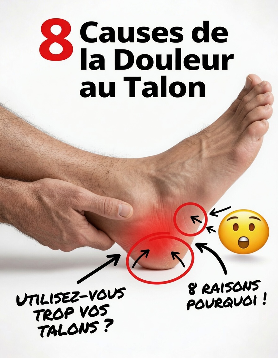 8 causes courantes de douleur au talon : symptômes, raisons et moyens de trouver un soulagement