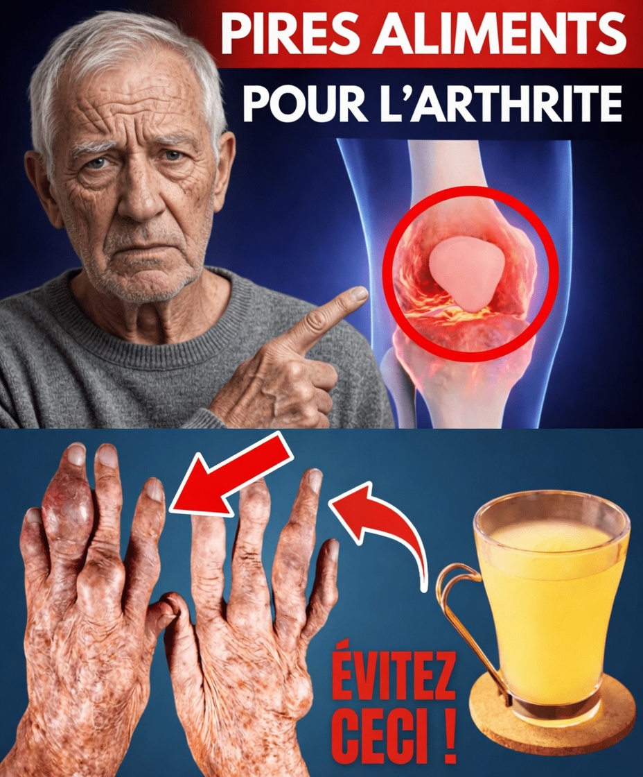 Les pires aliments pour l’arthrite susceptibles de favoriser l’inflammation – et des aliments alcalinisants utiles à envisager