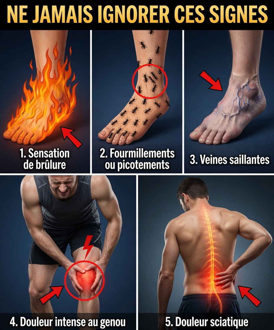8 signes silencieux indiquant que vos pieds pourraient révéler des lésions nerveuses après 50 ans