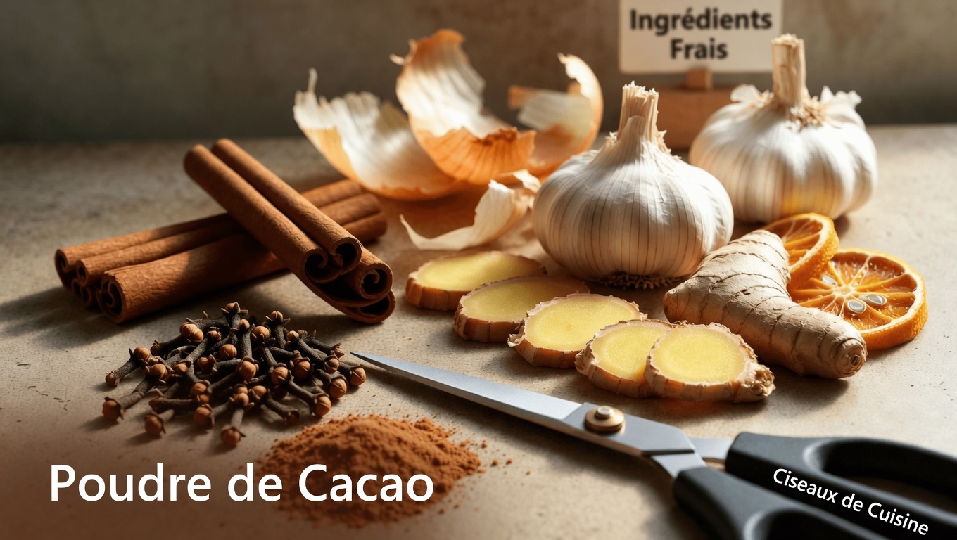 Faire bouillir de la cannelle, des clous de girofle, de l’ail, du gingembre, du citron et de l’oignon : un simple rituel de cuisine pour le bien-être hivernal