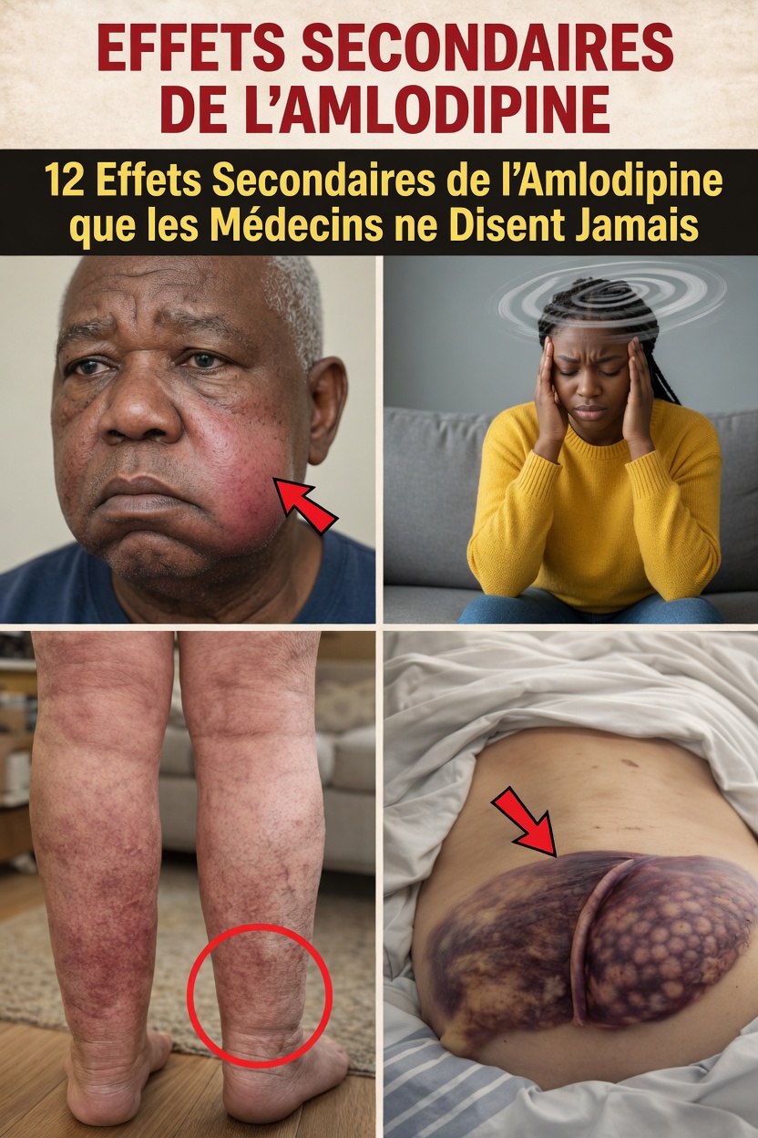 12 effets secondaires moins connus de l'amlodipine dont vous devriez être conscient(e)