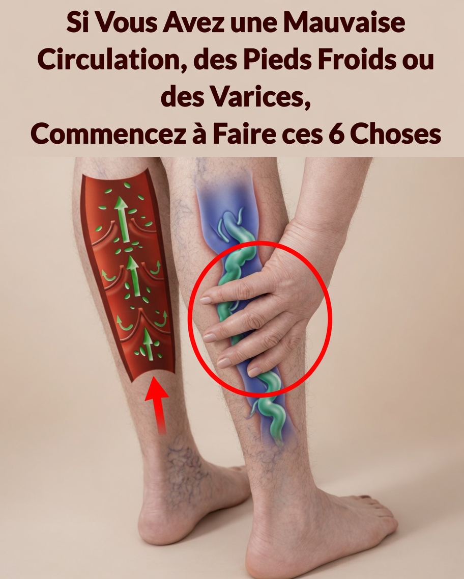 6 habitudes quotidiennes simples pour améliorer la circulation sanguine des jambes et soulager l’inconfort lié aux pieds froids ou aux veines visibles