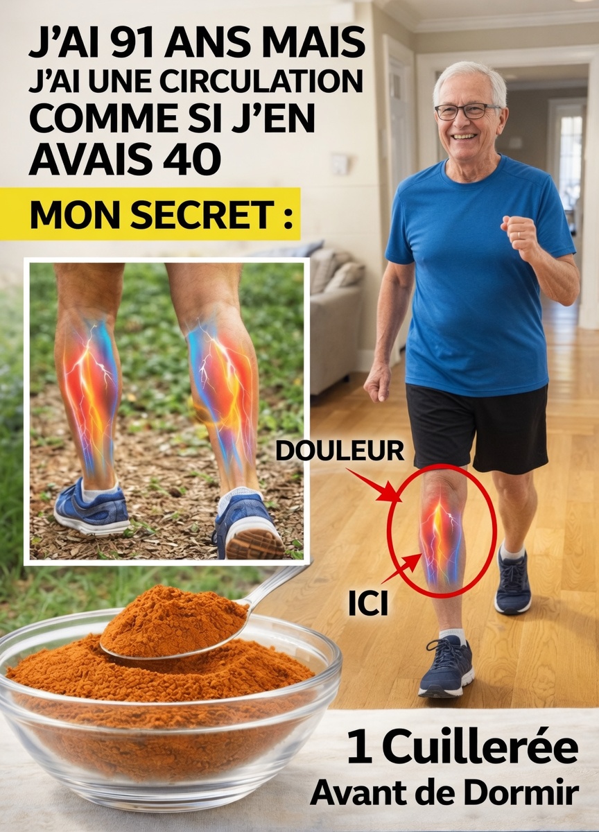SENIORS, mangez CECI avant de vous coucher pour augmenter la circulation sanguine dans vos jambes et vos pieds en 24 heures !