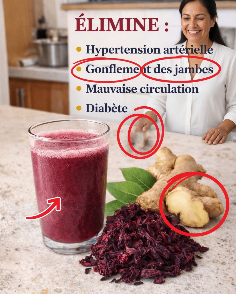 Gingembre, feuilles de laurier et hibiscus : une boisson aux plantes rafraîchissante pour le bien-être au quotidien