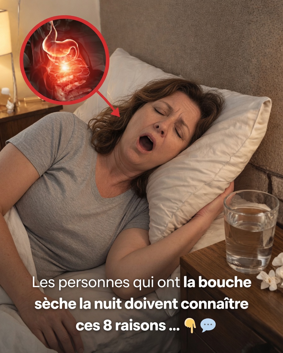 8 raisons pour lesquelles votre bouche est sèche la nuit et comment y remédier