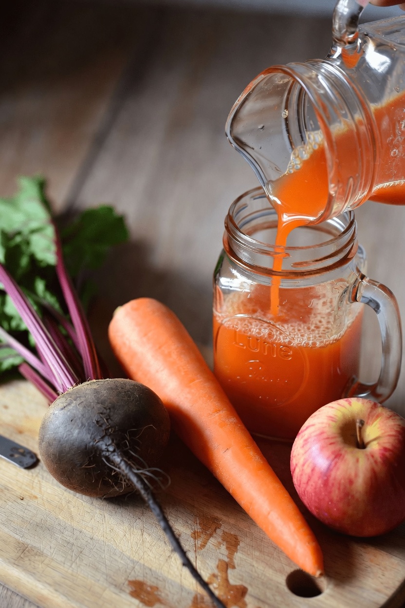 Jus de betterave, carotte et pomme : une simple habitude quotidienne pour soutenir le bien-être