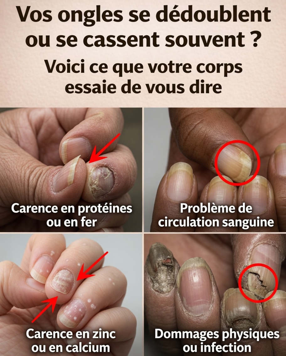 Vos ongles se dédoublent-ils ou se cassent-ils fréquemment ? Découvrez ce qui pourrait se passer et comment y remédier