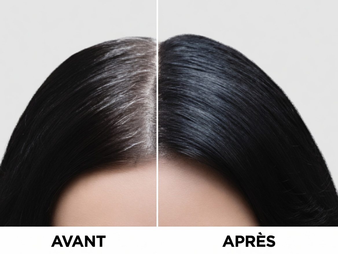 Transformez naturellement les cheveux gris en cheveux noirs brillants en seulement 5 minutes
