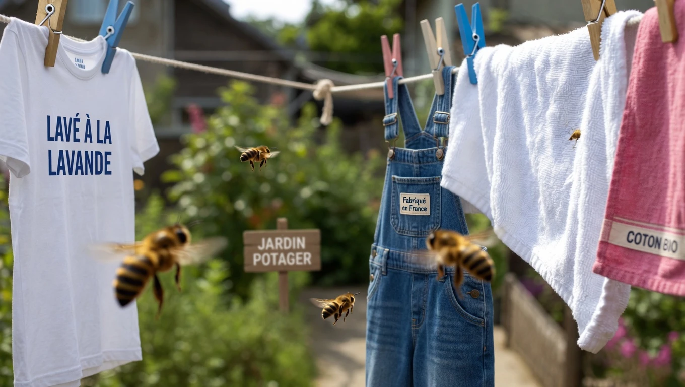 Pourquoi les abeilles n’arrêtent pas de se poser sur votre linge fraîchement étendu ? Explications simples et astuces faciles