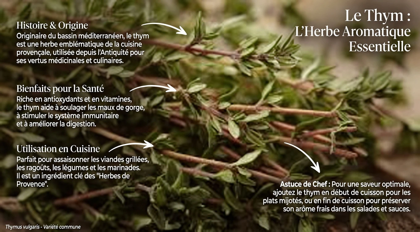 Découvrez les bienfaits quotidiens du thym : l’herbe aromatique de la nature pour soutenir le bien-être
