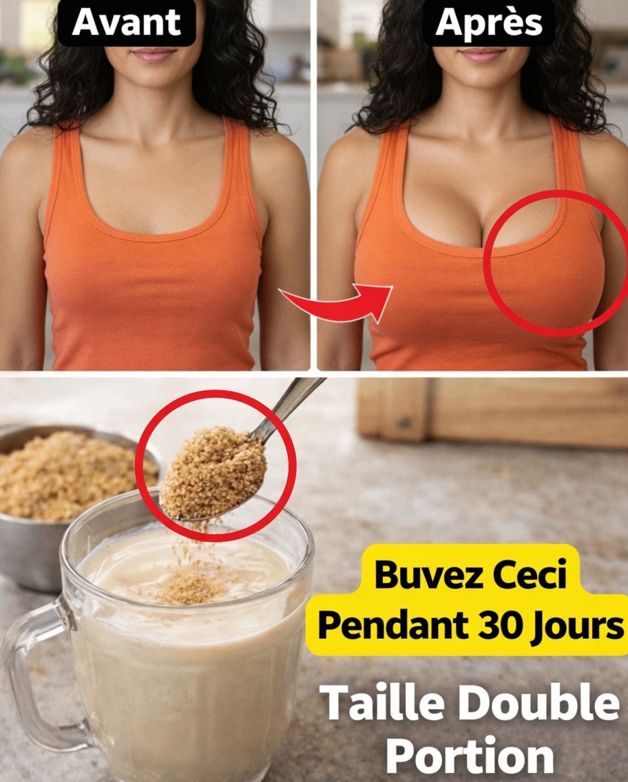 Une boisson naturelle à base de graines pour soutenir la fermeté et une apparence plus pulpeuse de la poitrine