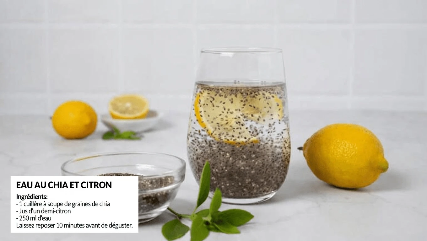 Mélangez du citron, du gingembre et des graines de chia avant de vous coucher – Une simple habitude du soir pour la santé cardiaque