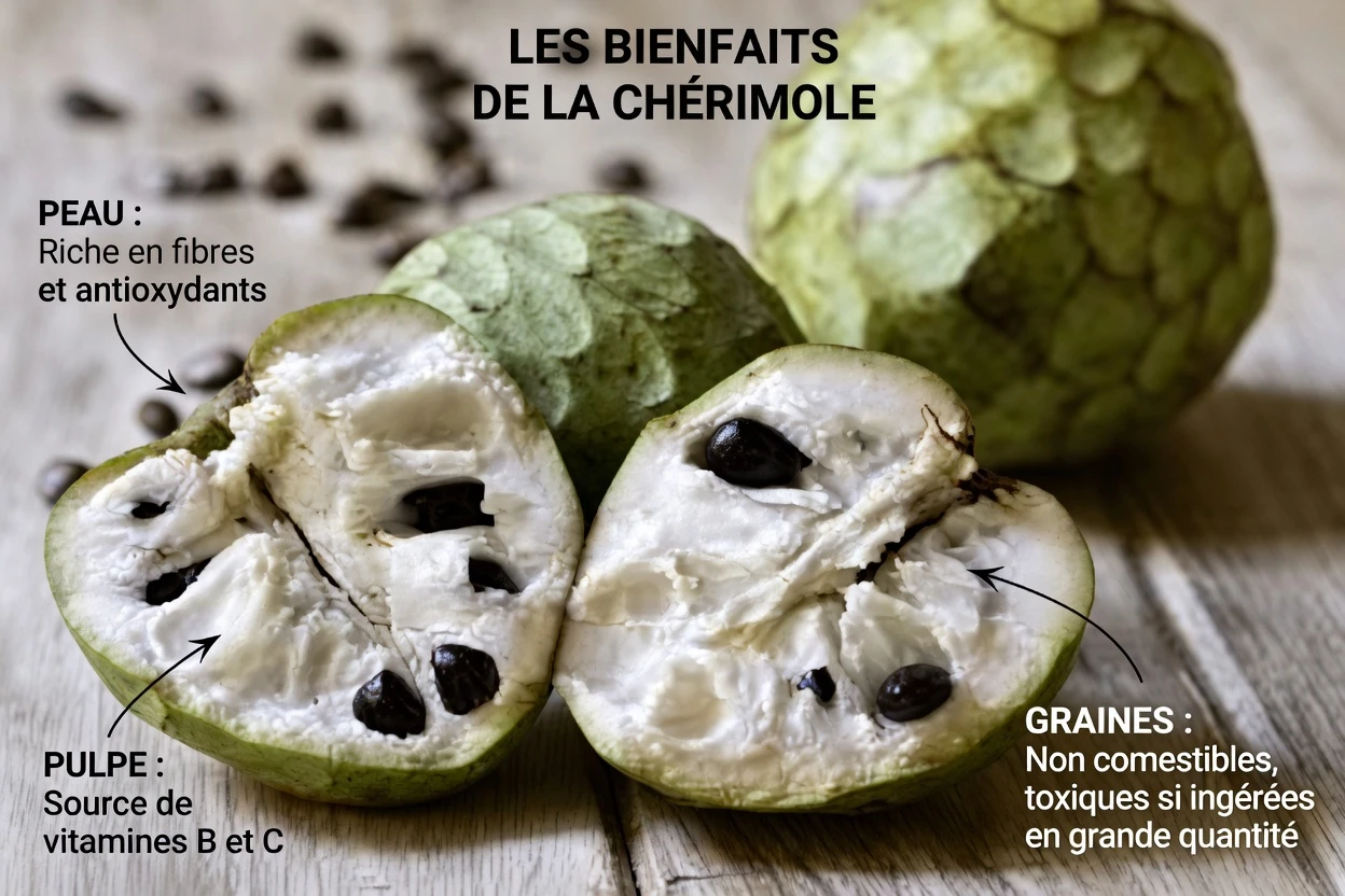 Chérimole : 10 façons simples d’intégrer ce fruit tropical riche en antioxydants pour un meilleur bien-être des seniors