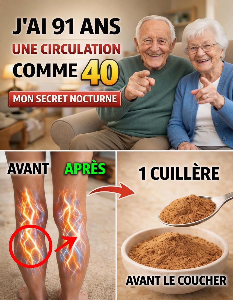Seniors : mangez ceci avant de vous coucher pour stimuler la circulation sanguine et améliorer la circulation dans les jambes et les pieds en seulement 24 heures