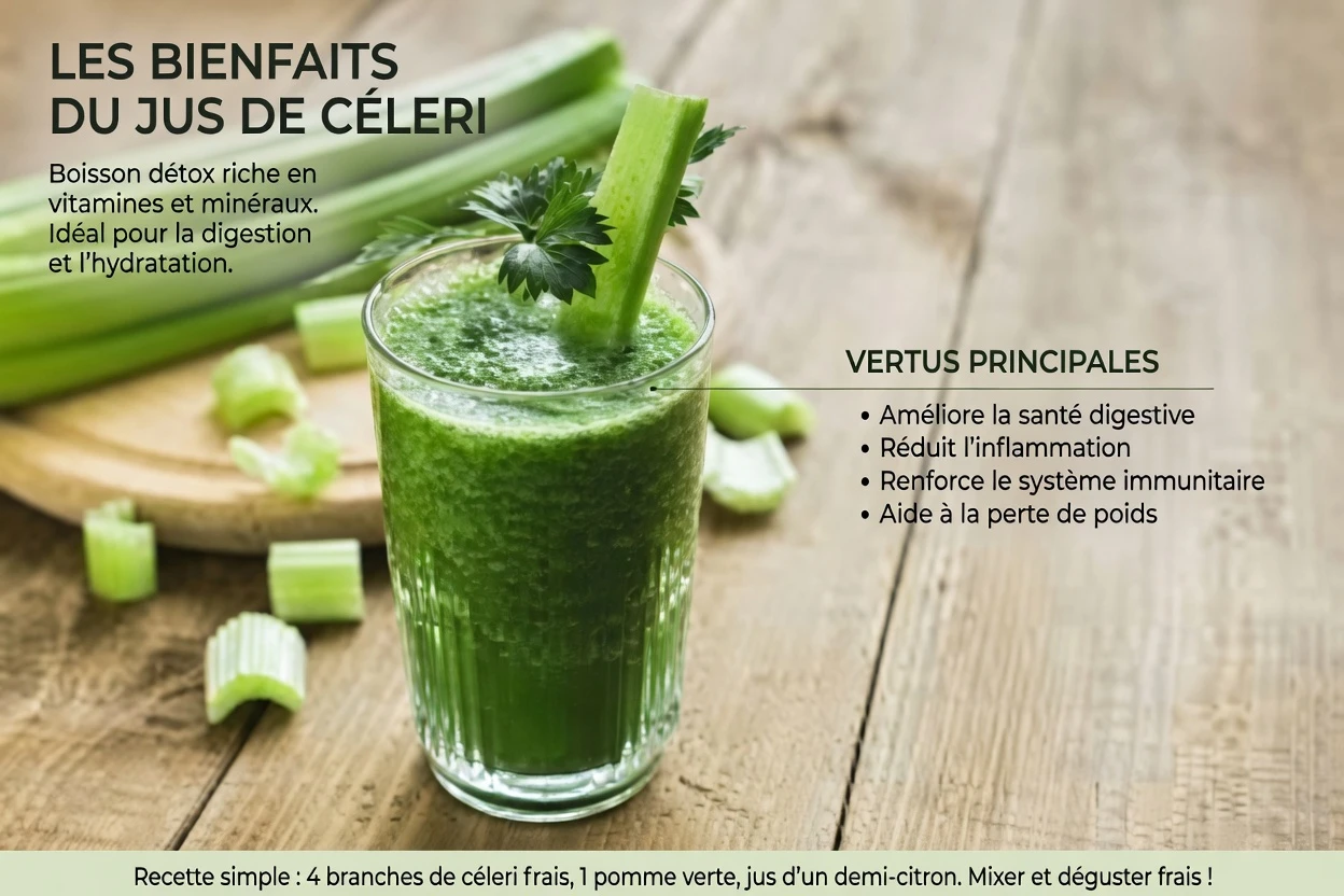 Le jus de céleri à jeun est-il le secret d’une meilleure hydratation et d’un soutien au bien-être ?