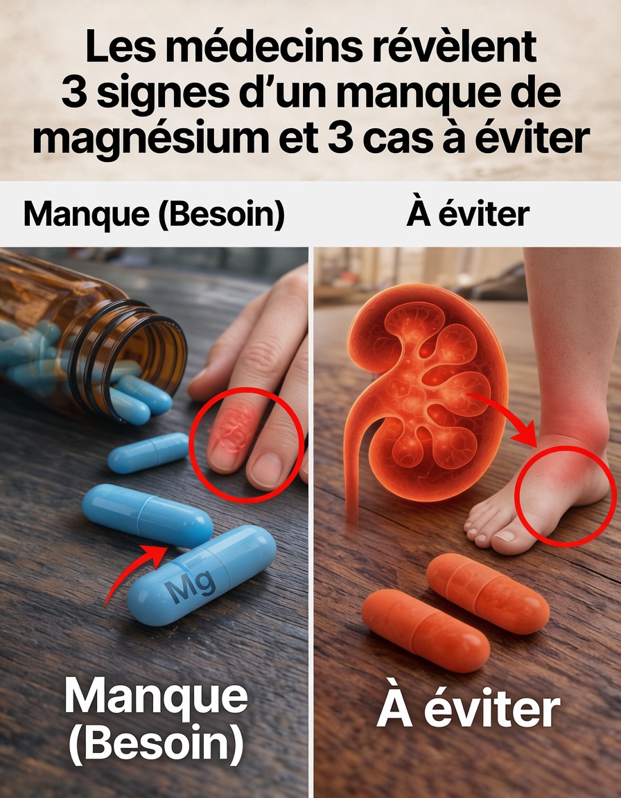 Les médecins révèlent 3 signes indiquant que vous pourriez avoir besoin de plus de magnésium et 3 situations où vous devriez éviter les suppléments
